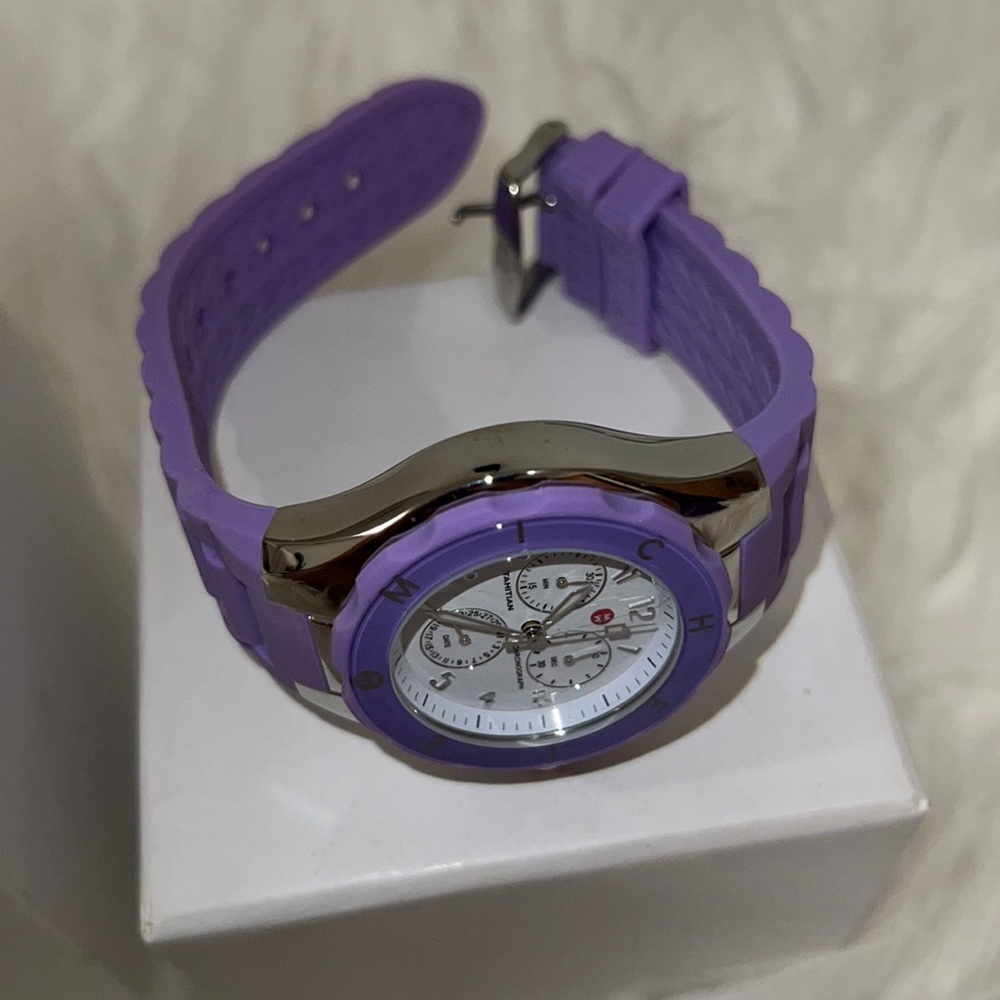 Michele Tahitian Jelly Purple Watch Design - Picture 2 of 5